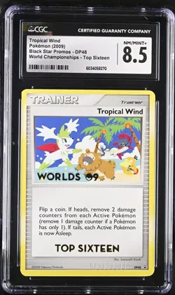 2009 Top 16 Tropical Wind CGC 8.5 Pokemon Trophy Promo World Championship #DP48 - Image 1