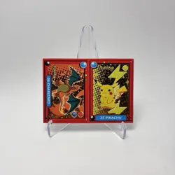 Charizard Pikachu Sticker Gold Star Foil Pokedex Flash Editorial Pokemon - Image 1