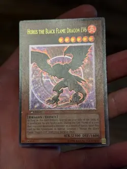 YuGiOh! Horus the Black Flame Dragon LV 6 Ultimate 1st SOD NM-MINT - Image 1
