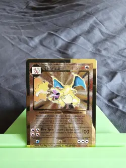Pokemon Celebrations Charizard Gold Metal Card #4/102 UPC Promo - Image 1