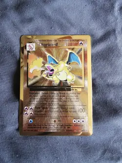 Pokemon Celebrations Charizard Gold Metal Card #4/102 UPC Promo - Image 2