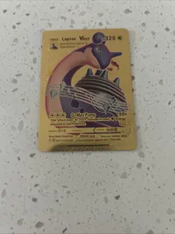 Pokemon Gold Foil Card - Lapras VMAX Fan Art - Image 1