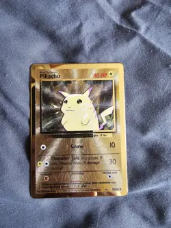 Pikachu Gold Metal Card 58/102 - Celebrations 25th Anniversary - Pokemon TCG - Image 2
