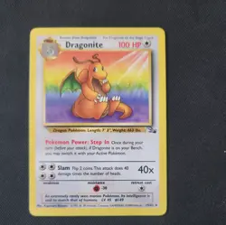 Pokemon WOTC Card - Dragonite - Fossil Set - Non-Holo Rare - 19/62 - NM/LP - Image 1