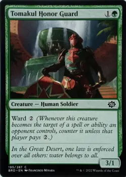 195/287 TOMAKUL HONOR GUARD COMMON THE BROTHER'S WAR MTG CARD - Image 1