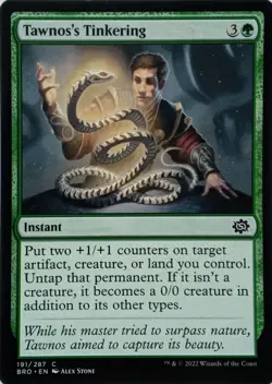 191/287 TAWNOS'S TINKERING COMMON THE BROTHER'S WAR MTG CARD - Image 1