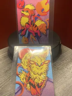 Pokemon Arcanine Growlithe Cracked Ice Holo Team Rocket Card Database Set Peru - Image 1