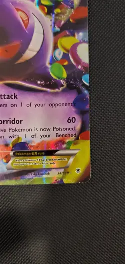 Pokemon Card TCG Gengar EX 34/119 Phantom Forces Ultra Rare Card LP 34/119 - Image 4