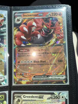 Incineroar EX 034/162SV05: Temporal Forces Holo Card Near Mint Condition - Image 1