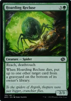 186/287 HOARDING RECLUSE COMMON THE BROTHER'S WAR MTG CARD - Image 1