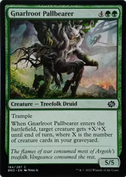 184/287 GNARLROOT PALLBEARER COMMON THE BROTHER'S WAR MTG CARD - Image 1