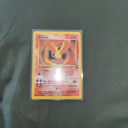 Pokemon TCG Moltres Fossil Holo Card 12/62 Base Set 1999 Wizards - Image 1