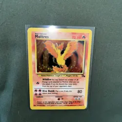 Pokemon TCG Moltres Fossil Holo Card 12/62 Base Set 1999 Wizards - Image 4
