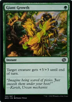 183/287 GIANT GROWTH COMMON THE BROTHER'S WAR MTG CARD - Image 1