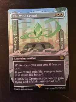MTG Final Fantasy English The Wind Crystal Borderless 0330 Foil - Image 1