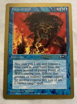 1x Force of Will Seattle, August 1997 World Championship LP MTG Magic x1 MKE - Image 1