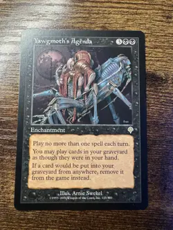 Yawgmoth's Agenda [Invasion] Magic MTG - Image 1