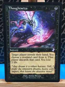 MTG - Thoughtseize. Time Spiral Remastered - Timeshifted. Black - Sorcery. - Image 1