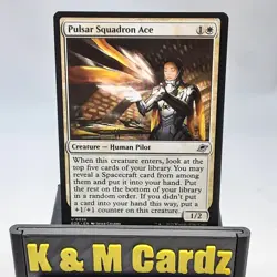 MTG - Edge of Eternities - Pulsar Squadron Ace - 0028 - NM - Playset x4 - Image 1