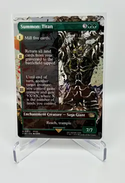 Summon: Titan (Borderless) - #373 - Rare - MTG: Final Fantasy - FIN🔥 - Image 1