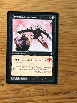 MTG Magic the Gathering - Fevered Convulsions - Tempest - Pro Tour Stamped - NM - Image 1