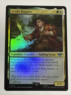 MTG Lord of the Rings Frodo Baggins Foil 0205 NM - Image 1