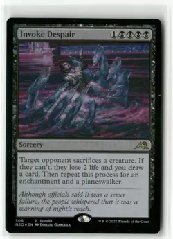Invoke Despair NEO FOIL Promo - MTG NM - Image 1