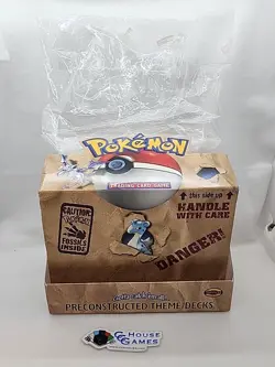 Fossil Preconstructed Theme Deck Display Box +WOTC Shrink Wrap Pokemon *CCGHouse - Image 1