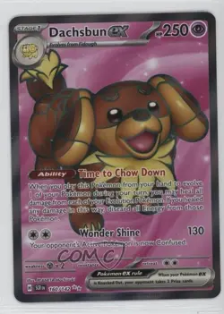 Dachsbun ex Ultra Rare Pokemon SV07: Stellar Crown #160 1ez1 - Image 1