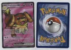 Dachsbun ex Ultra Rare Pokemon SV07: Stellar Crown #160 1ez1 - Image 3