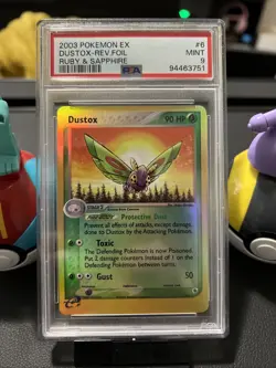 Pokemon Dustox 6/109 Stage 2 Ruby and Sapphire Reverse Holo 2003 PSA 9 - Image 2