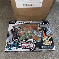 Pokemon Black Bolt White Flare OPEN CASE 6 VICTINI ILLUSTRATION COLLECTION BOX - Image 3