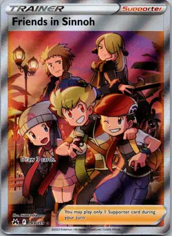 Friends in Sinnoh (Full Art) 149/159 Pokemon TCG Crown Zenith Ultra Rare NM - Image 1