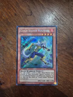 Yugioh Coach Soldier Wolfbark JOTL-EN093 Secret Rare 1st Edition NM - Image 1