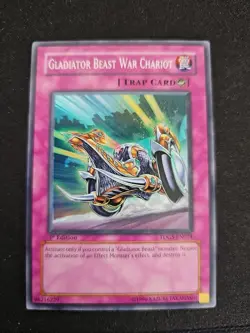 Yugioh Gladiator Beast War Chariot TDGS-EN074 Super Rare 1st Ed NM - Image 1