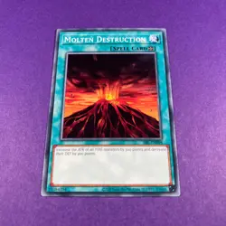 Molten Destruction SRL-EN098 Yugioh Trading Card TCG - Image 1