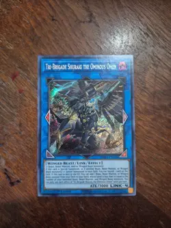 Yugioh Tri-Brigade Shuraig the Ominous Omen PHRA-EN048 1st Ed Secret Rare NM - Image 1