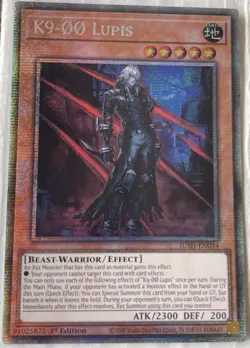 JUSH-EN034 K9-OO Lupis Starlight Rare Card 1st Edition YUGIOH - Image 1