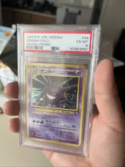 PSA 6 Gengar Masaki Vending Promo Japanese Pokemon Card 1999 Holo - Image 1