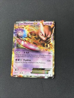 Pokemon English TCG Card Legendary Treasures Mewtwo EX 54/113 Holo - Image 1