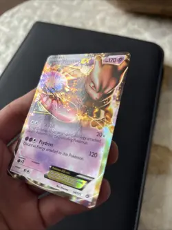 Pokemon English TCG Card Legendary Treasures Mewtwo EX 54/113 Holo - Image 3