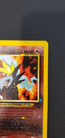 Entei 34 Pokemon Promo Wizards Of The Coast Era Black Star Promo Card SWIRL - Image 3