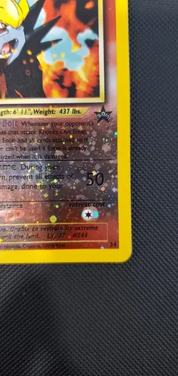 Entei 34 Pokemon Promo Wizards Of The Coast Era Black Star Promo Card SWIRL - Image 4