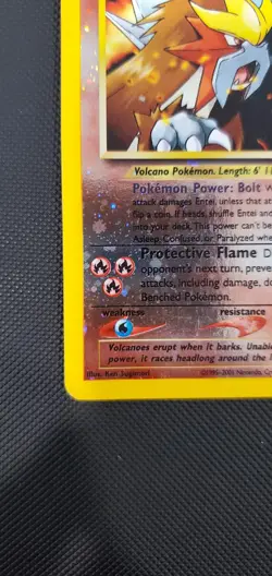 Entei 34 Pokemon Promo Wizards Of The Coast Era Black Star Promo Card SWIRL - Image 5