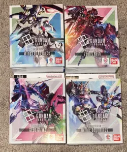 Gundam Card Game Starter Deck ST01 ST02 ST03 ST04 English - No Bonus Pack - Image 1
