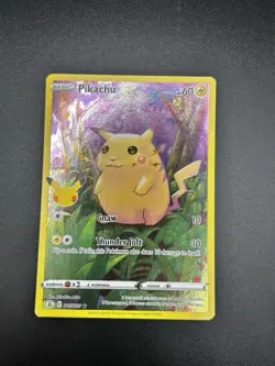 Pikachu 25th Anniversary 005/025 Celebrations Pokemon Card 2021 Holo - Image 4