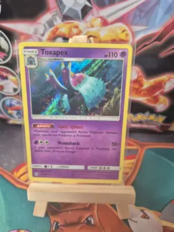 Pokemon Sun and Moon Base Toxapex 63/149 Rare Reverse Holo TCG Card - Image 1