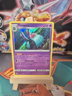 Pokemon Sun and Moon Base Toxapex 63/149 Rare Reverse Holo TCG Card - Image 2