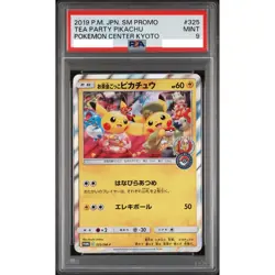PSA 9 Kyoto Tea Party Pikachu 325/SM-P Pokemon Center Kyoto Card Japanese 2019 - Image 1