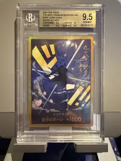 2024 ONE PIECE JAPANESE PREMIUM BOOSTER RORONOA ZORO-GOLD DON!! CARD BGS 9.5 - Image 1
